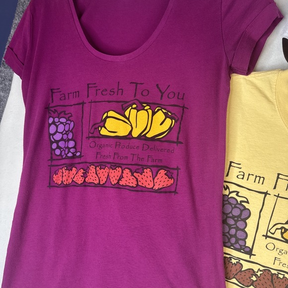 Farm Fresh To You 3 Tee Bundle + Baseball Hat Women's Small Preowned - Picture 6 of 10